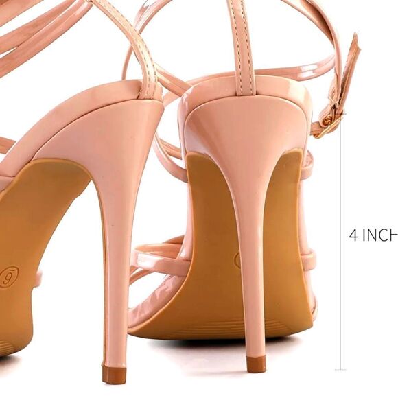 (41-1905) 🔥3/$20🔥  Mysoft Women's Sexy Pointed Toe Strappy  Sz 8 - Picture 7 of 11